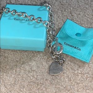Tiffany & Co heart chain necklace